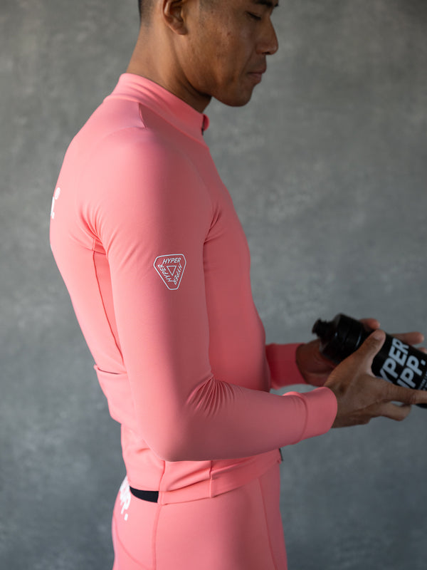 Men's Thermal Long Sleeve Jersey 5-15℃ - Sugar Coral