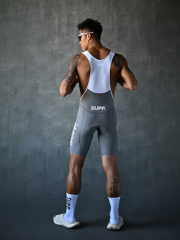 Men's Performance SUPP. Bib Shorts - Gray
