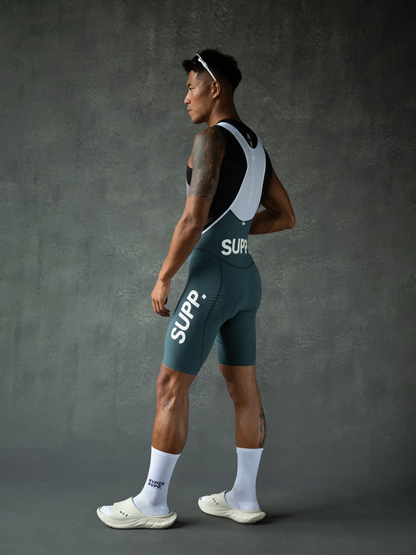 Men's Motion SUPP. Jersey (Dark Green) + Performance 1.1 SUPP. Bibs (Dark Green Smooth version) +Socks