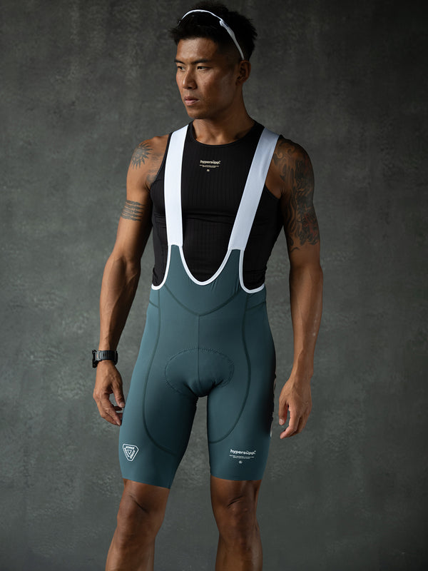 Men's Performance 1.1 SUPP. Bib Shorts - Dark Green (Smooth Version)