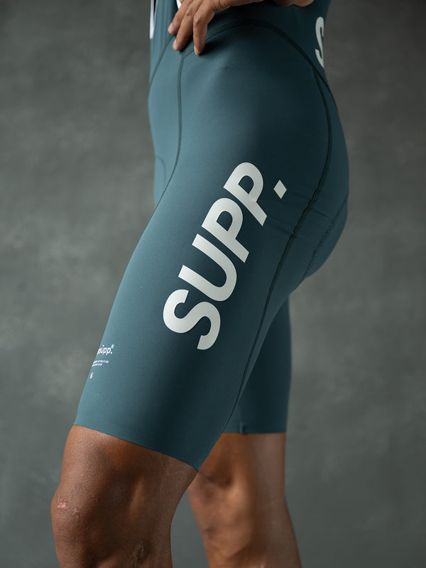 Men's Motion SUPP. Jersey (Dark Green) + Performance 1.1 SUPP. Bibs (Dark Green Smooth version) +Socks