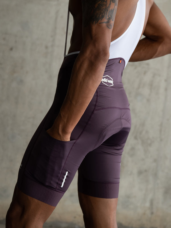 Men's Wildway Bib Shorts - Prune