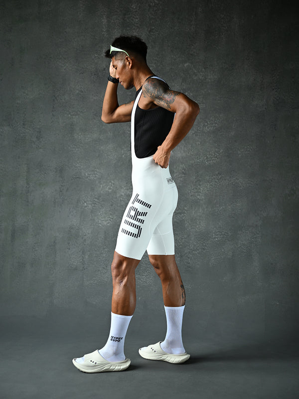 Men's Motion URT Bib Shorts - Off-White