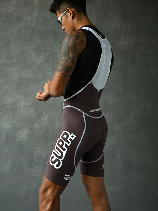 Men's Performance 1.1 Line Bib Shorts - Brown