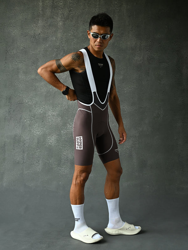 Men's Performance 1.1 Line Bib Shorts - Brown