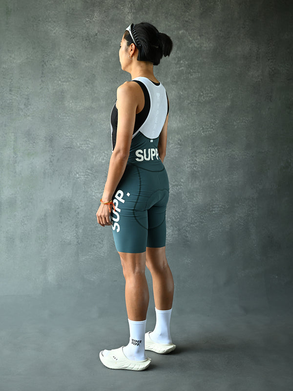 Women's Performance 1.1 SUPP Bib Shorts - Dark Green (Smooth version)
