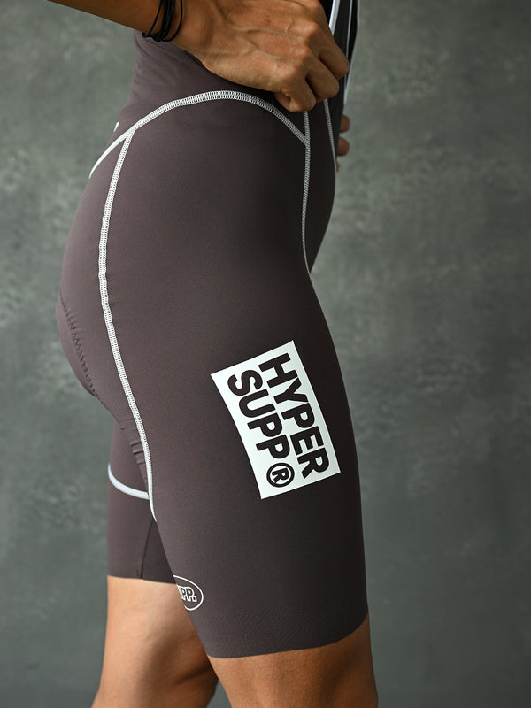 Women's Performance 1.1 Line Bib Shorts - Brown