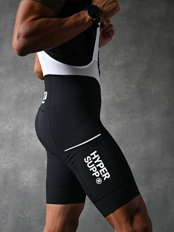 Men's Wildway Cargo Bib Shorts - Black