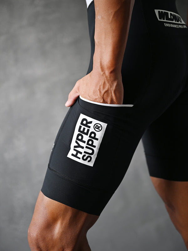 Men's Wildway Cargo Bib Shorts - Black