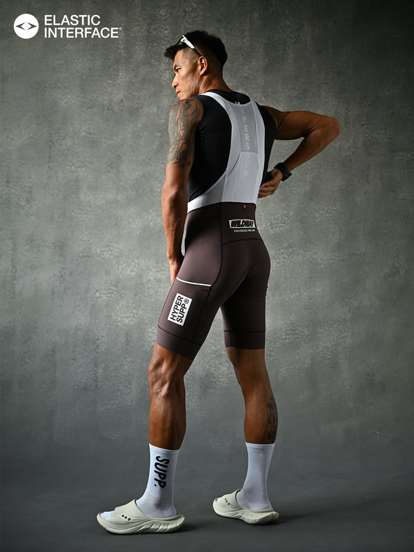 Men's Wildway Cargo Bib Shorts - Brown