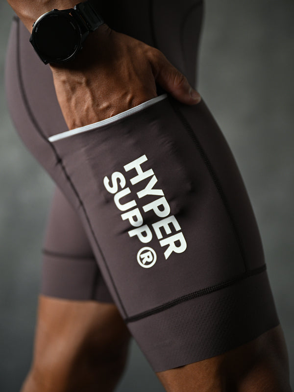 Men's  Wildway Cargo Bib Shorts - Brown