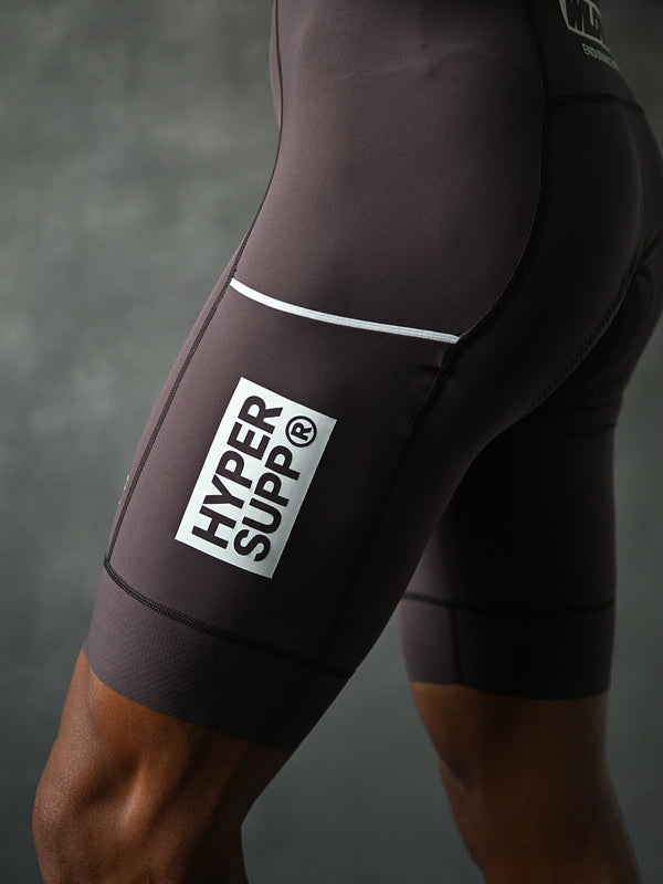 Men's  Wildway Cargo Bib Shorts - Brown