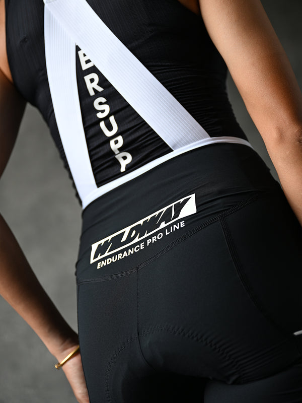 Women's  Wildway Quick Drop Cargo Bib Shorts - Black