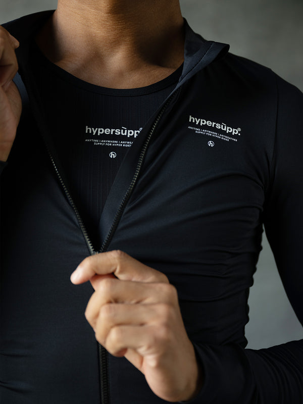 Men's Performance Light Fleece Long Sleeve Jersey 12-18° - Black