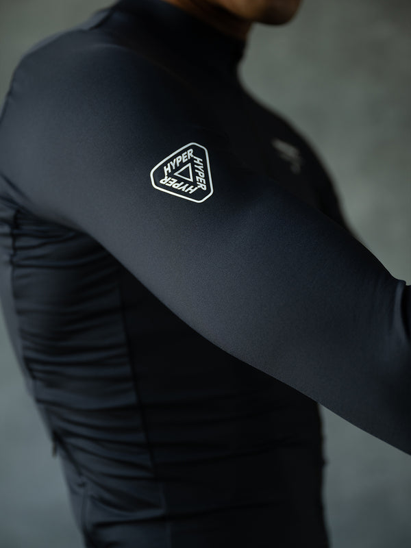 Men's Performance Light Fleece Long Sleeve Jersey 12-18° - Black