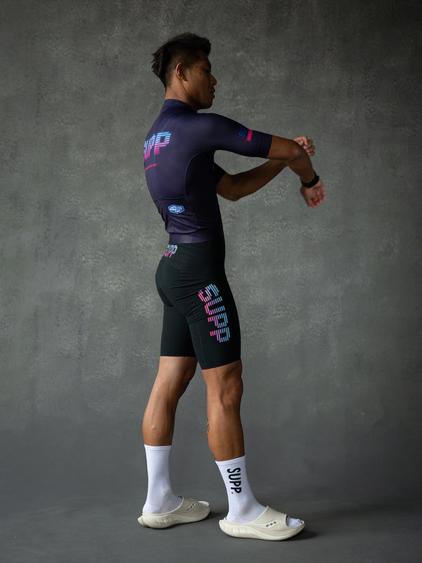Men's Motion NEON Jersey + Bib Shorts + Socks (Midnight Blue)