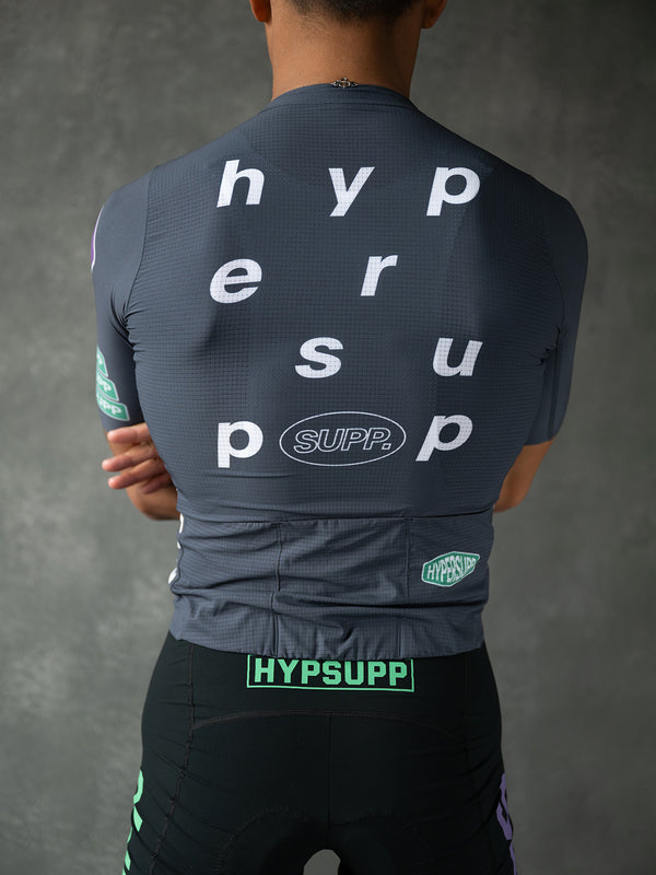 Men's Performance Team Jersey (Dark Gray) + Performance Team Bibs (Black) + Socks