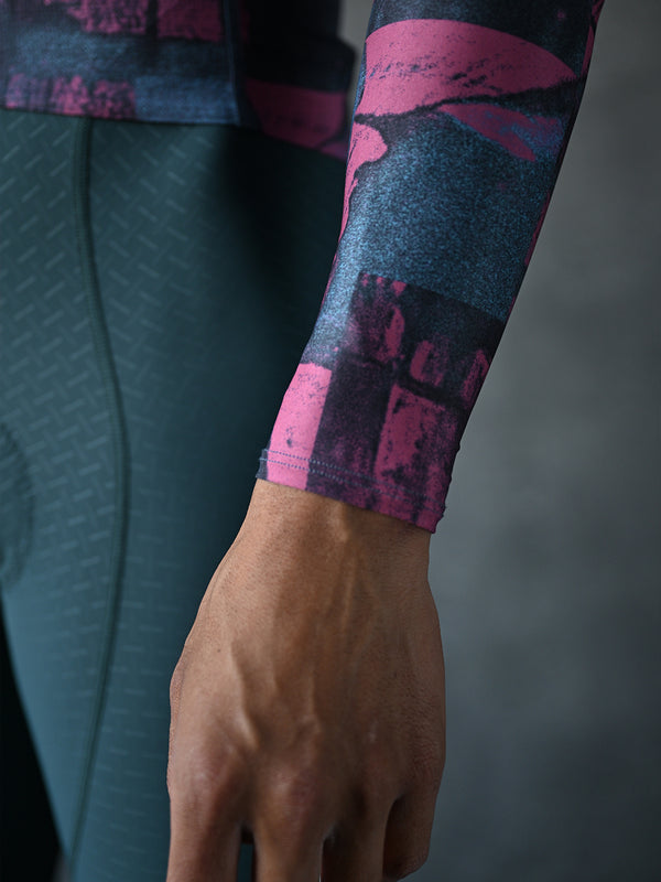 Men's Performance SUPP. Long Sleeve Jersey - Blue/Pink
