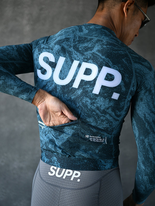 Men's SUPP. Long Sleeves Jersey - Lagoon Green