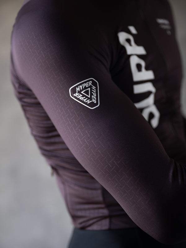 Men's SUPP. Fleece Long Sleeve Jersey 10-20℃ - Fudge