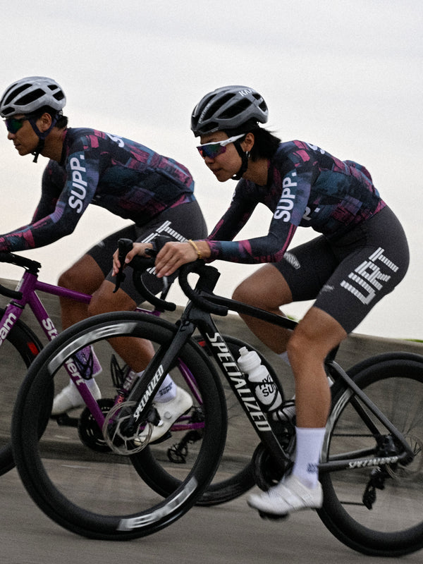 Women's Performance SUPP. Long Sleeve Jersey - Blue/Pink