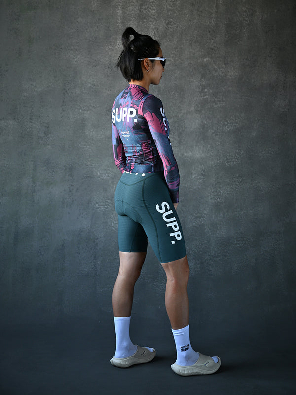 Women's Performance SUPP. Long Sleeve Jersey - Blue/Pink