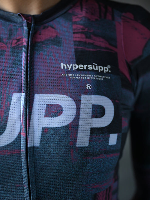 Women's Performance SUPP. Long Sleeve Jersey - Blue/Pink