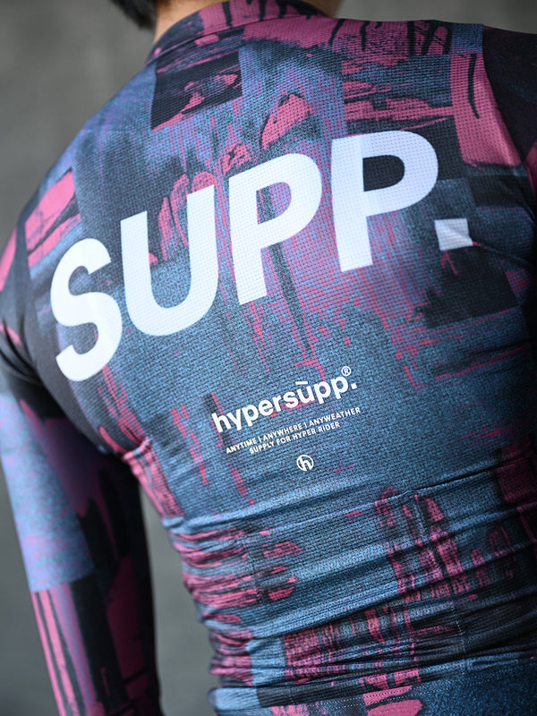Women's Performance SUPP. Long Sleeve Jersey - Blue/Pink