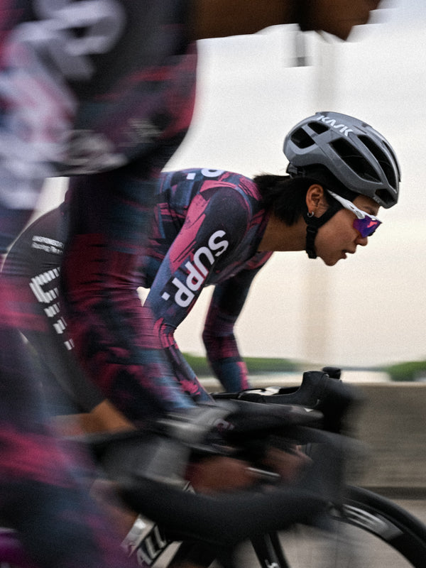 Women's Performance SUPP. Long Sleeve Jersey - Blue/Pink