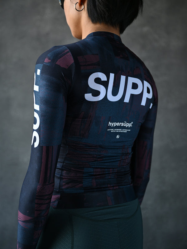 Women's Performance SUPP. Long Sleeve Jersey - Green/Mocha