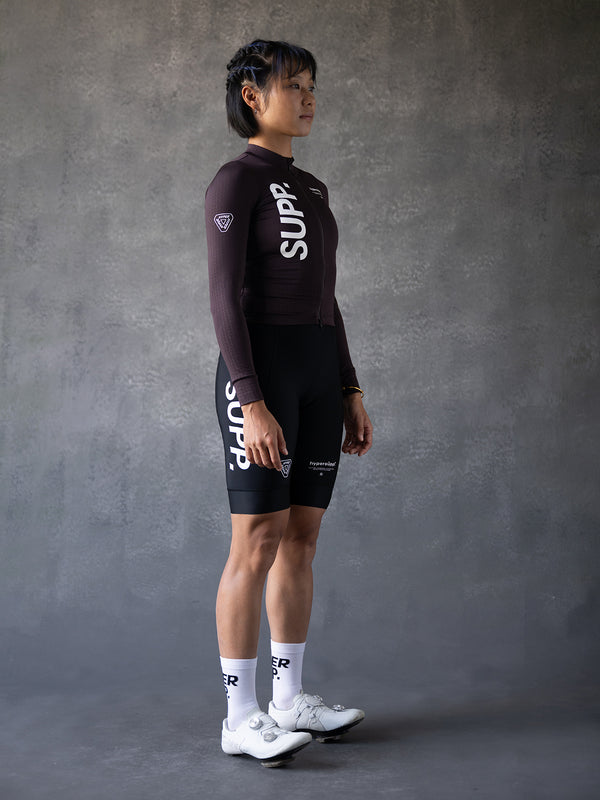Women's SUPP. Fleece Long Sleeve Jersey 10-20℃ - Fudge