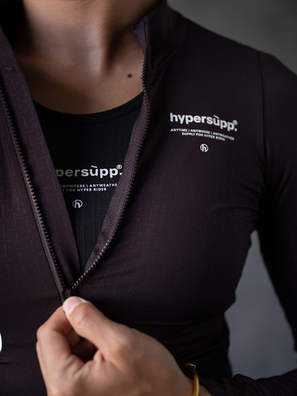 Women's SUPP. Fleece Long Sleeve Jersey 10-20℃ - Fudge