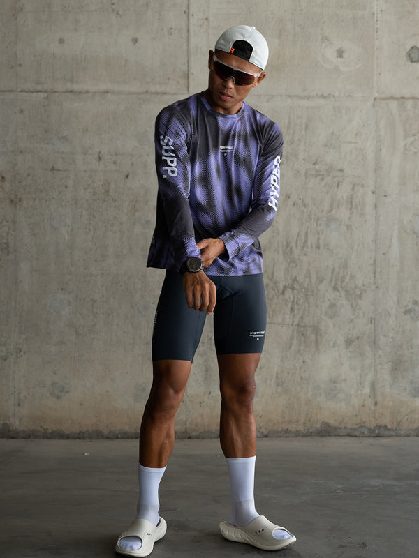 Men's Wildway Long Sleeve Quick-Dry T-Shirt - Black Purple