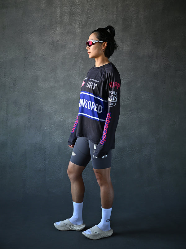 Wildway URT Long Sleeves MESH TEE - Carbon Black