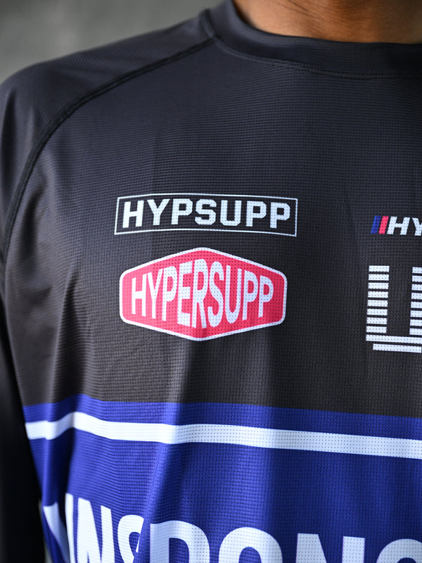 Wildway URT Long Sleeves MESH TEE - Carbon Black