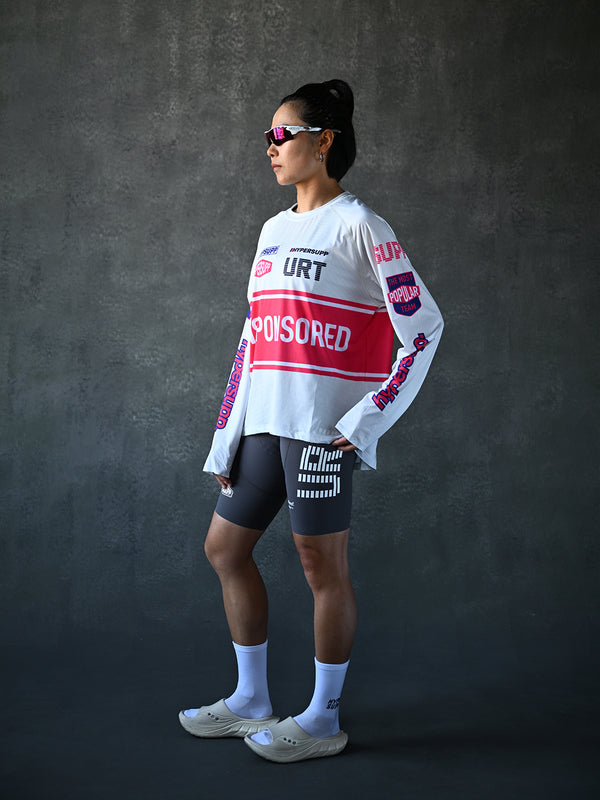 Wildway URT Long Sleeves MESH TEE - Off White