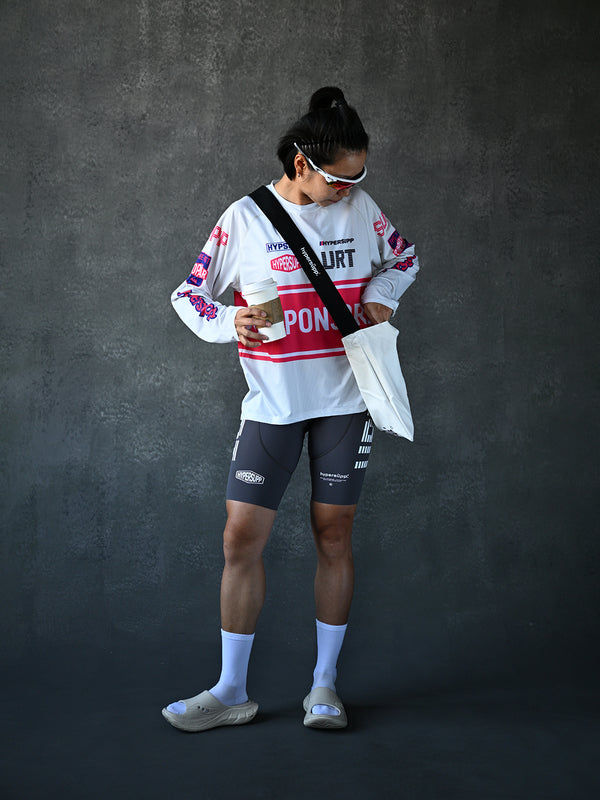 Wildway URT Long Sleeves MESH TEE - Off White