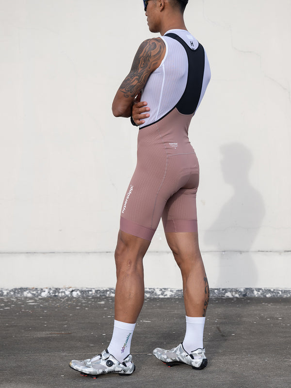 Men's Motion Bib Shorts - Gray Rose