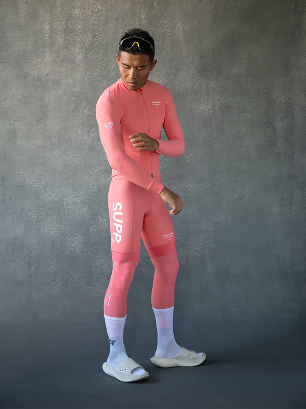 Men's Thermal Long Sleeve Jersey 5-15℃ - Sugar Coral