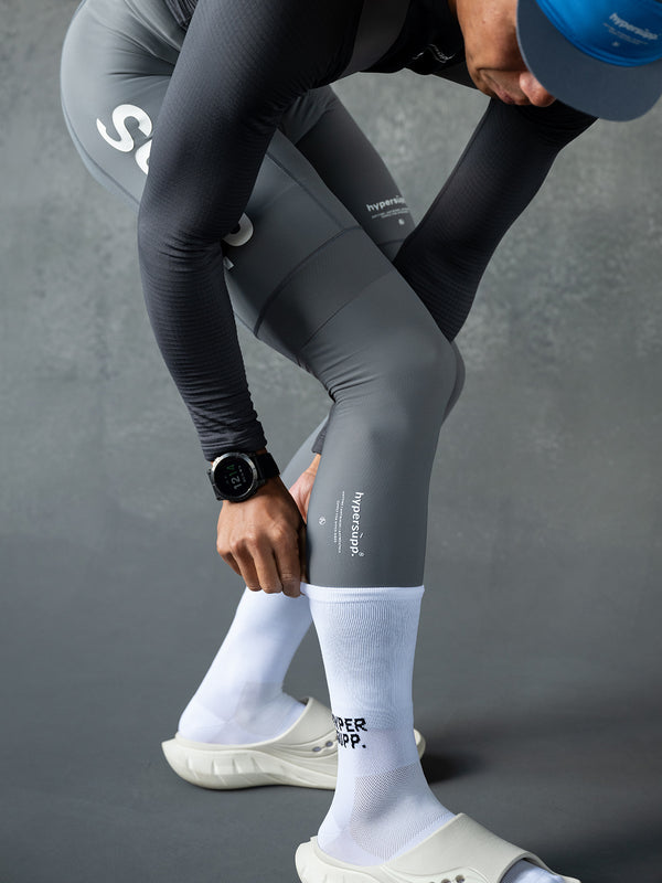 Men's SUPP. Thermal Bib Shorts 5-15℃ - Smoked Pearl (Includes Leg Warmers)