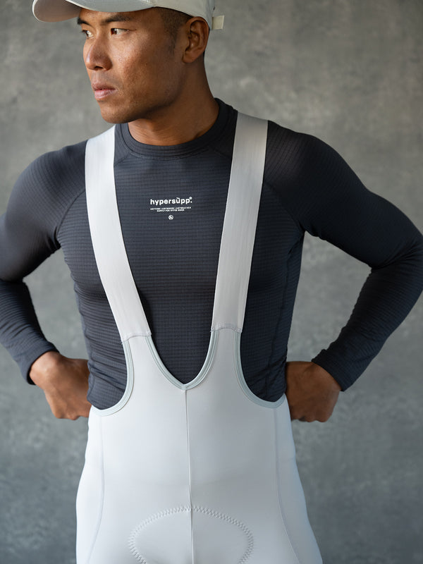 Men's SUPP. Thermal Bib Shorts 5-15℃ - Vapor Blue (Includes Leg Warmers)