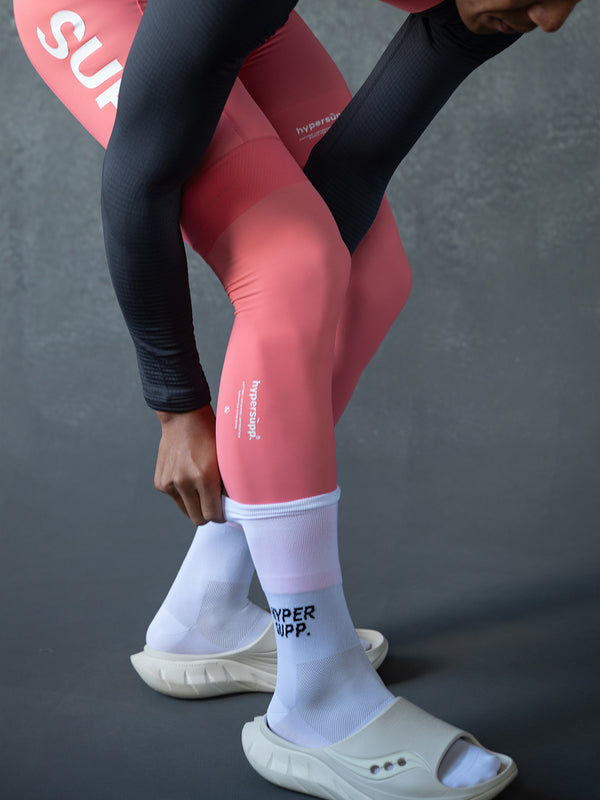 Men's Thermal Bib Shorts 5-15℃ - Sugar Coral (Includes Leg Warmers)