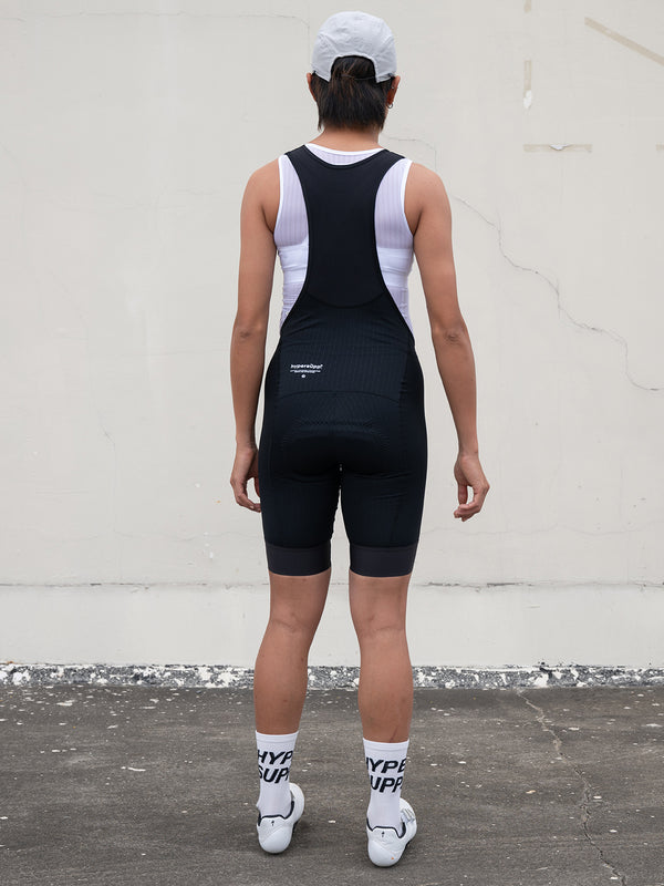 Women's Motion Bib Shorts - Black