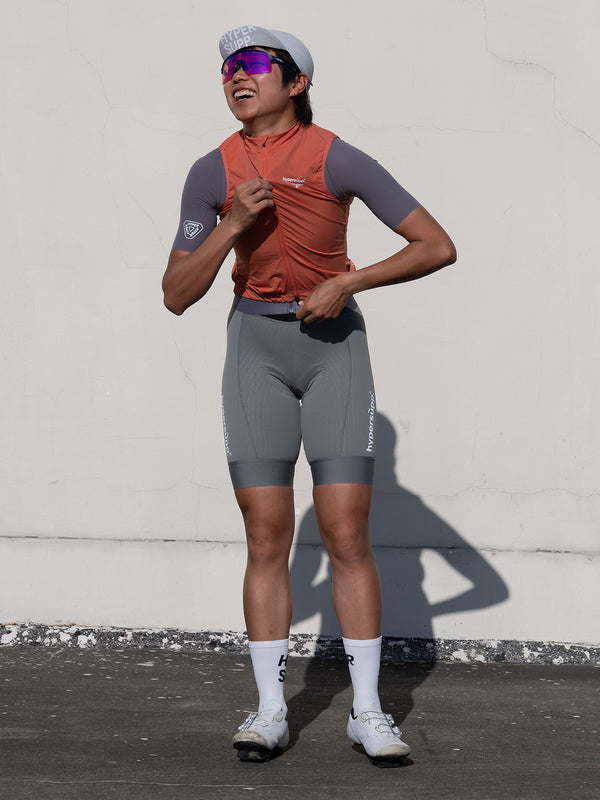 Women's Motion Bib Shorts - Forest Fog