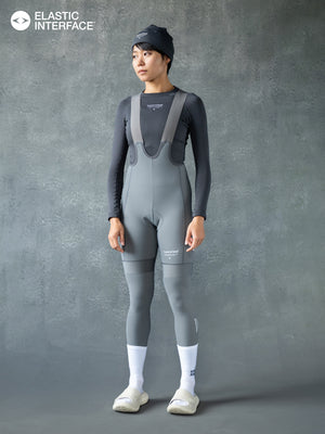 Women's SUPP. Thermal Bib Shorts 5-15℃ - Smoked Pearl (Includes Leg Warmers)