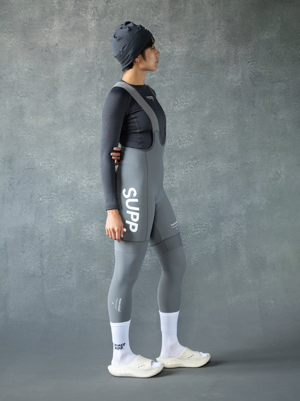 Women's SUPP. Thermal Bib Shorts 5-15℃ - Smoked Pearl (Includes Leg Warmers)