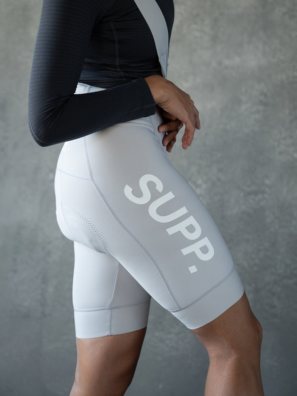 Women's SUPP. Thermal Bib Shorts 5-15℃ - Vapor Blue (Includes Leg Warmers)