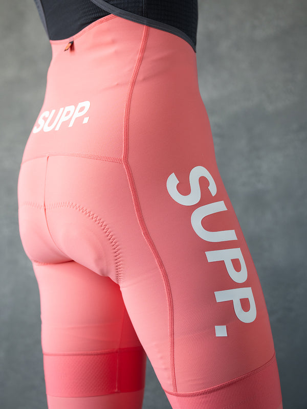 Women's Thermal Bib Shorts 5-15℃ - Sugar Coral (Includes Leg Warmers)