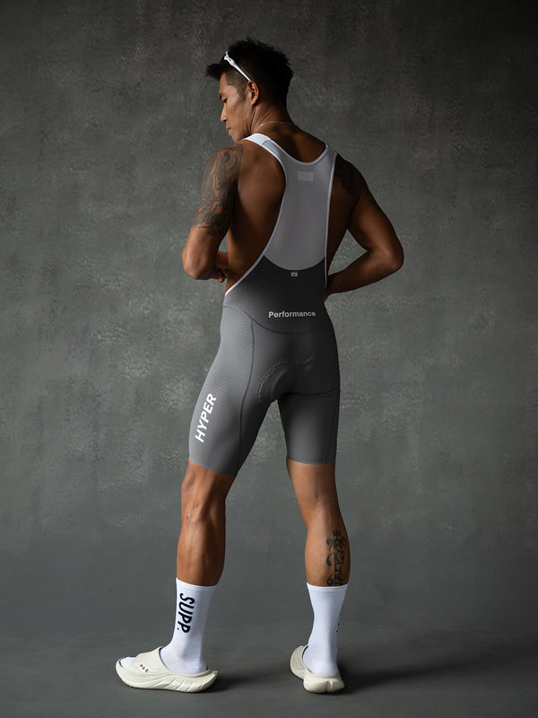 Men's Performance Bib Shorts - Gray