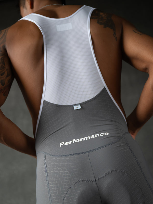 Men's Performance Bib Shorts - Gray